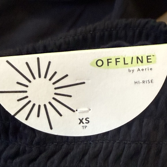 Offline by Aerie Leggings Womens Size XS‎ Black Real Me Super Flare Hi Rise - Picture 5 of 8